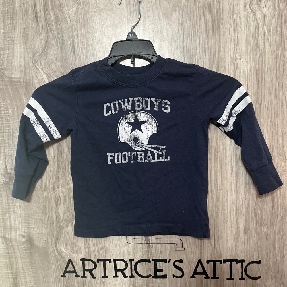 Dallas Cowboys Old Navy Long Sleeve Shirt Toddler 4T NFL Football Navy Blue